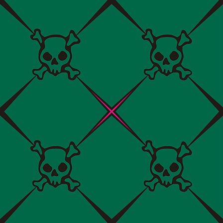 Vergrösserte Ansicht des Stoff-Designs.