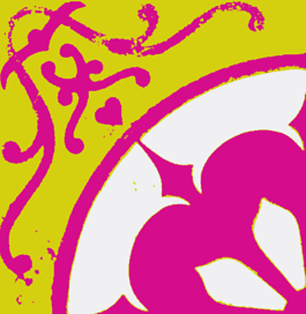 Vergrösserte Ansicht des Stoff-Designs.