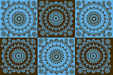 Vergrösserte Ansicht des Stoff-Designs.