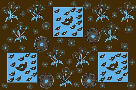 Vergrösserte Ansicht des Stoff-Designs.