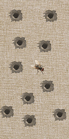 Vergrösserte Ansicht des Stoff-Designs.