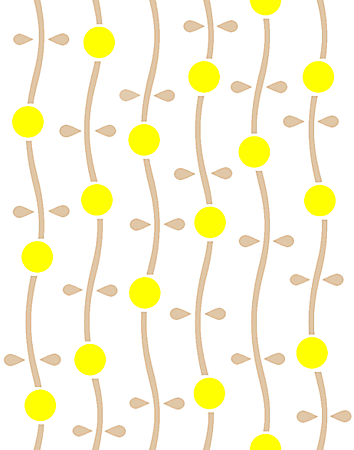 Vergrösserte Ansicht des Stoff-Designs.