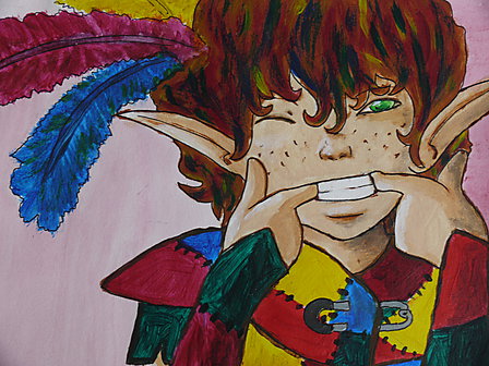 Vergrösserte Ansicht des Stoff-Designs.