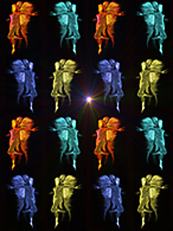 Vergrösserte Ansicht des Stoff-Designs.