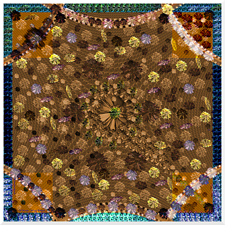 Vergrösserte Ansicht des Stoff-Designs.