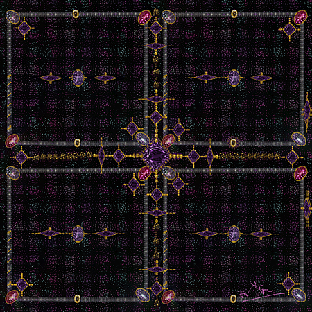 Vergrösserte Ansicht des Stoff-Designs.