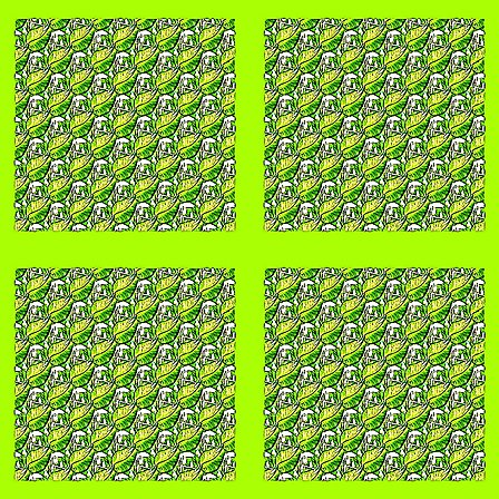 Vergrösserte Ansicht des Stoff-Designs.