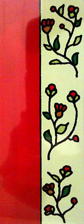 Vergrösserte Ansicht des Stoff-Designs.