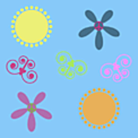 Vergrösserte Ansicht des Stoff-Designs.