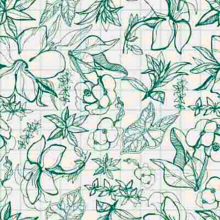 Vergrösserte Ansicht des Stoff-Designs.