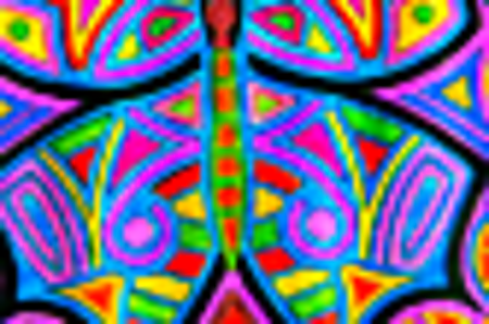 Vergrösserte Ansicht des Stoff-Designs.