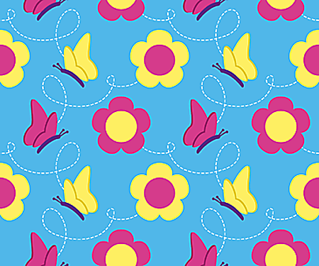 Vergrösserte Ansicht des Stoff-Designs.