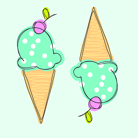 Vergrösserte Ansicht des Stoff-Designs.