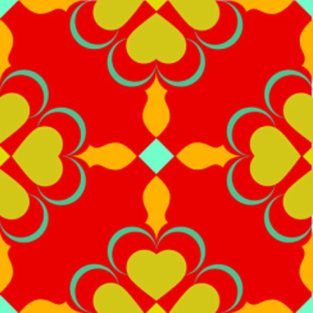 Vergrösserte Ansicht des Stoff-Designs.