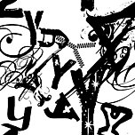 Gehe zur Detailseite des Designs  - Buchstabensuppe aus Yy - schwarz auf weiß -. Mehr Details und Diskussionsstoff gibt es hier. Designimage