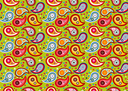 Vergrösserte Ansicht des Stoff-Designs.