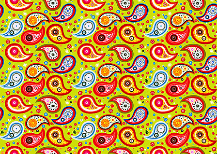 Vergrösserte Ansicht des Stoff-Designs.