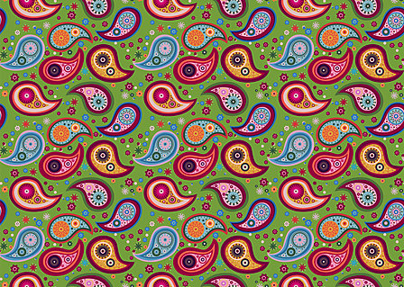 Vergrösserte Ansicht des Stoff-Designs.