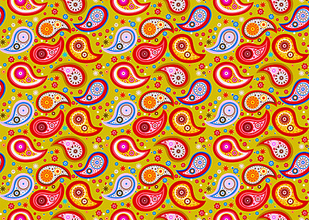 Vergrösserte Ansicht des Stoff-Designs.