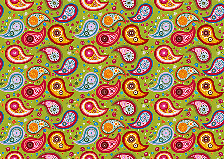 Vergrösserte Ansicht des Stoff-Designs.