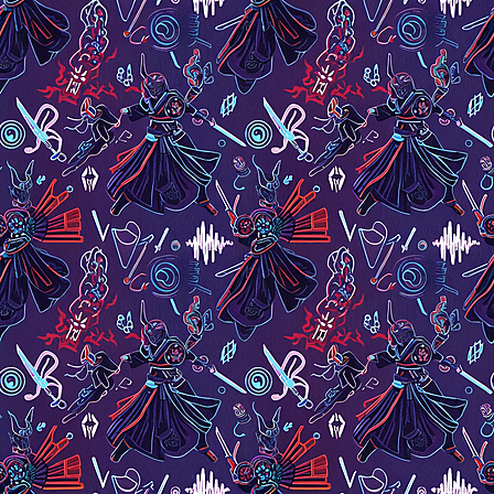 Vergrösserte Ansicht des Stoff-Designs.