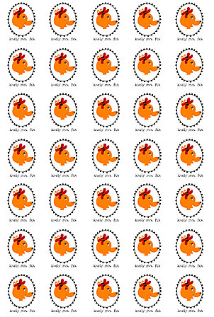 Vergrösserte Ansicht des Stoff-Designs.