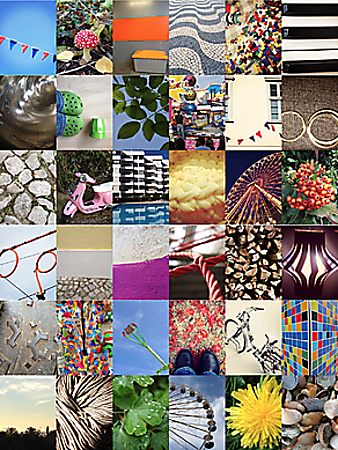 Vergrösserte Ansicht des Stoff-Designs.