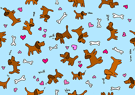 Vergrösserte Ansicht des Stoff-Designs.