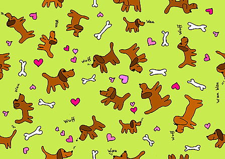 Vergrösserte Ansicht des Stoff-Designs.