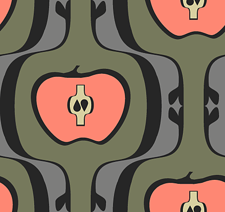 Vergrösserte Ansicht des Stoff-Designs.