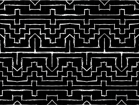 Vergrösserte Ansicht des Stoff-Designs.