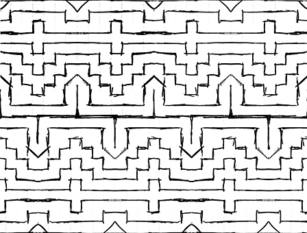 Vergrösserte Ansicht des Stoff-Designs.