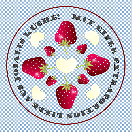 Vergrösserte Ansicht des Stoff-Designs.